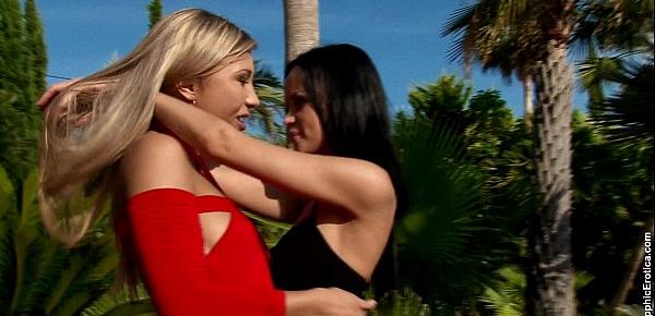  Fruit Lovers by Sapphic Erotica - Nadija and Angelina have hot outdoors sex